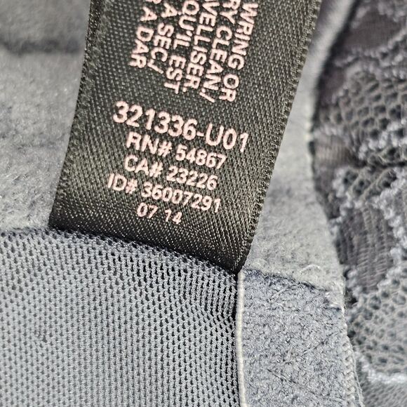 Victoria’s Secret 2014 Gray Lace Mesh & Rhinestone Lingerie Corset Top size 34B - Picture 9 of 10